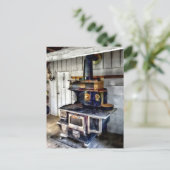 台所の炭火ストーブ ポストカード (スタンド正面)