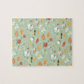 台所の焼けるケーキそしてパイ ジグソーパズル (横)