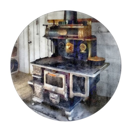 台所の石炭のストーブ カッティングボード (正面)