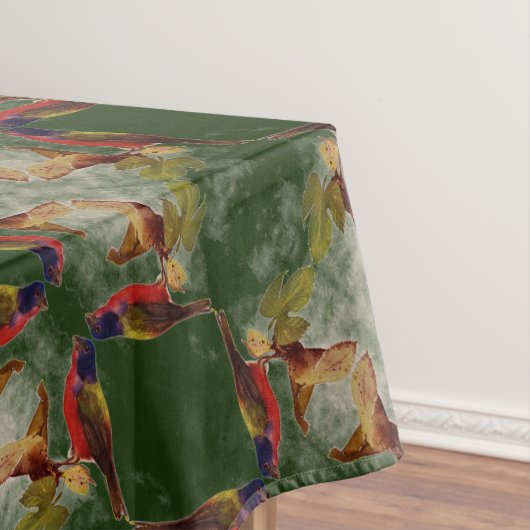 台所の窓のそばの鳥 テーブルクロス (インサイチュ)