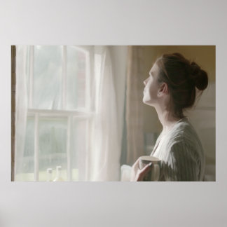 台所の窓の凝視 ポスター