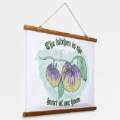 台所はハートだ 吊り下げ型タペストリー (傾斜あり)