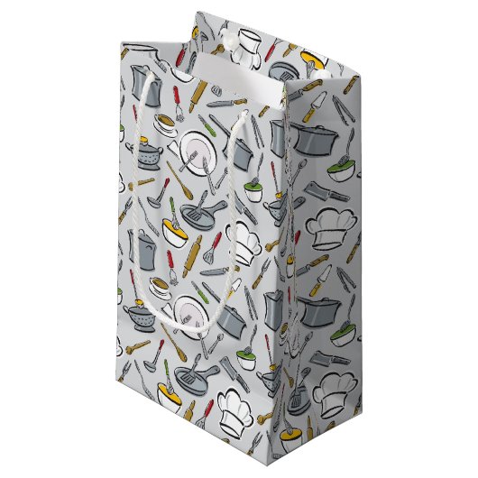 台所はパターンに用具を使います スモールペーパーバッグ (正面アングル)