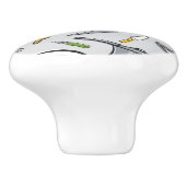 台所はパターンに用具を使います セラミックノブ (側面)