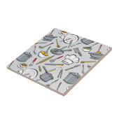 台所はパターンに用具を使います タイル (側面)