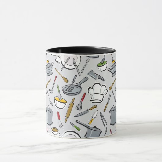 台所はパターンに用具を使います マグカップ (中央)