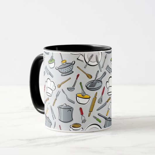 台所はパターンに用具を使います マグカップ (正面左)