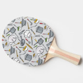 台所はパターンに用具を使います 卓球ラケット (横)