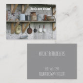 台所はヴィンテージの名刺を改造します 名刺 (正面/裏面)