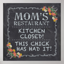 「台所は閉まっている」 ポスター