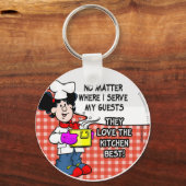 台所を愛最高のす キーホルダー (正面)