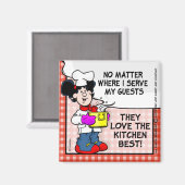 台所を愛最高のす マグネット (正面/裏面)