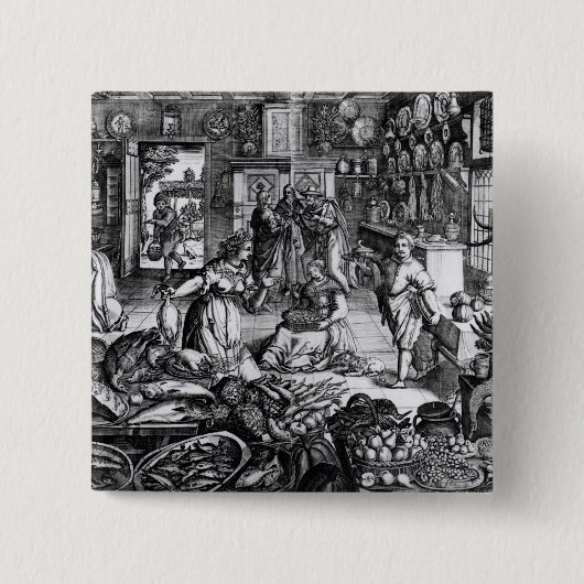 台所インテリア 缶バッジ (正面)