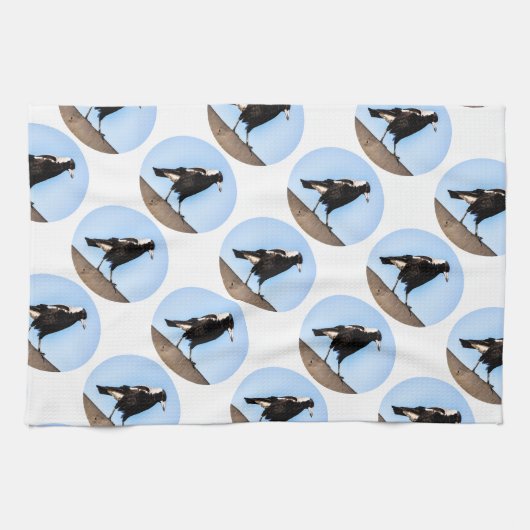 台所カササギ キッチンタオル (横)