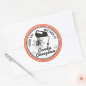 台所カスタムから来る色の電気ミキサー ラウンドシール (封筒)