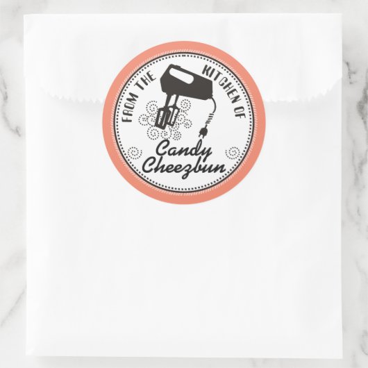 台所カスタムから来る色の電気ミキサー ラウンドシール (バッグ)