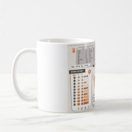 台所カンニングペーパーのメートル転換のマグ コーヒーマグカップ
