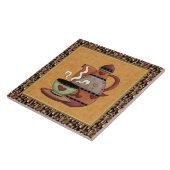 台所コーヒー漫画のおもしろいのタイル タイル (側面)