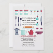 台所シャワーの招待状に貯蔵して下さい 招待状 (正面)