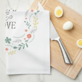 台所タオルの聖書の聖なる書物、経典の信頼の希望愛 キッチンタオル (四つ折り)