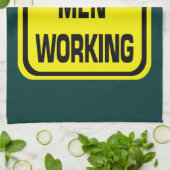 台所タオルを働かせている危険の人 キッチンタオル (折り畳み)