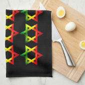 台所タオルダビデの星 キッチンタオル (四つ折り)