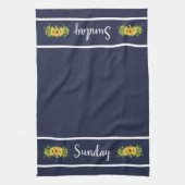 台所タオル日曜日の曜日 キッチンタオル (縦)
