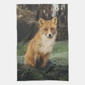 台所タオル、ずるいふきん、孤の幼いこどもの家deを孤色に変色させて下さい キッチンタオル (縦)