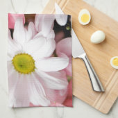 台所タオル-デイジーのガーベラの花 キッチンタオル (四つ折り)
