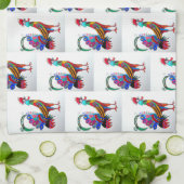 台所タオル- 019オンドリ キッチンタオル (折り畳み)