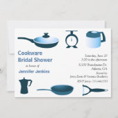 台所テーマのブライダルシャワーの招待状 招待状 (正面)