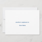 台所テーマのブライダルシャワーの招待状 招待状 (裏面)