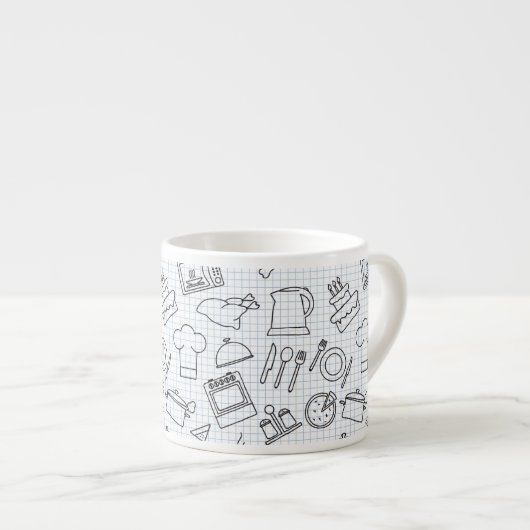 台所パターン4 エスプレッソカップ (正面右)