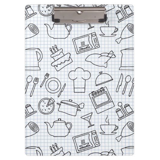 台所パターン4 クリップボード (正面)
