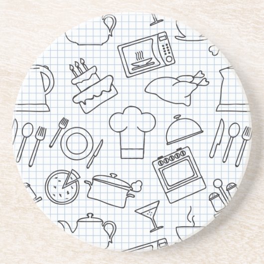 台所パターン4 コースター (正面)