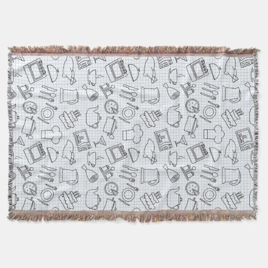 台所パターン4 スローブランケット (正面)