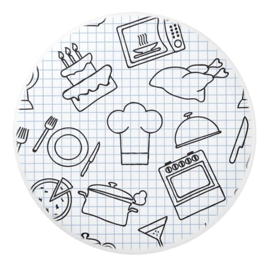 台所パターン4 セラミックノブ (正面)