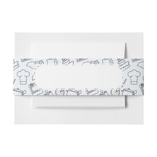 台所パターン4 招待状ベリーバンド (正面例)