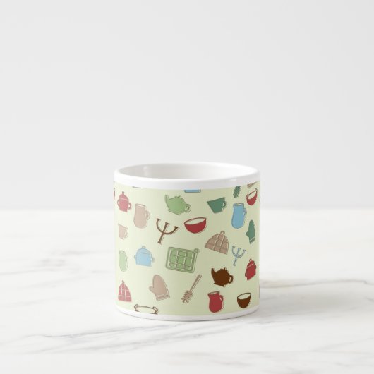 台所パターン エスプレッソカップ (正面)