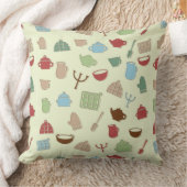 台所パターン クッション (ブランケット)