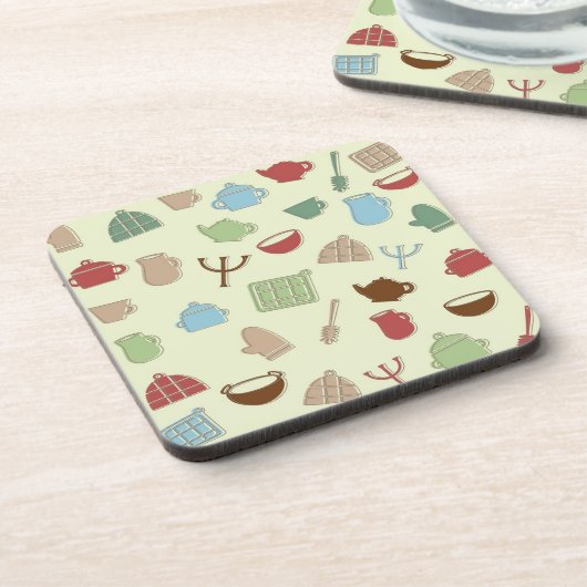 台所パターン コースター (左側)