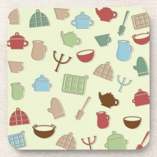 台所パターン コースター (正面)