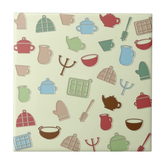 台所パターン タイル (正面)