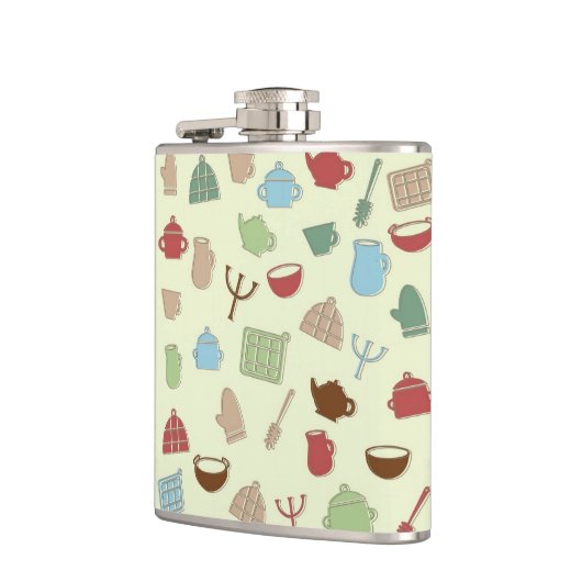 台所パターン フラスク (左)