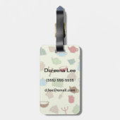 台所パターン ラゲッジタグ (裏面縦)