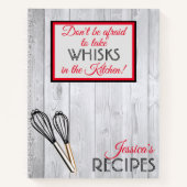 台所パーソナライズされたでささやく素朴 ノートブック (正面)