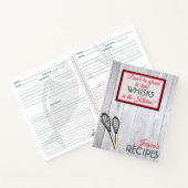 台所パーソナライズされたでささやく素朴 ノートブック (内部)