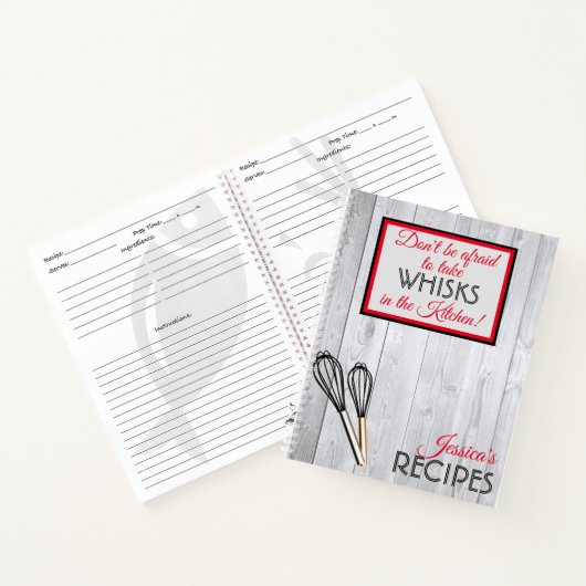 台所パーソナライズされたでささやく素朴 ノートブック (内部)
