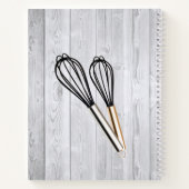 台所パーソナライズされたでささやく素朴 ノートブック (裏面)