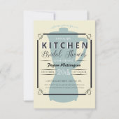台所ブライダルシャワーの招待状に貯蔵して下さい 招待状 (正面)